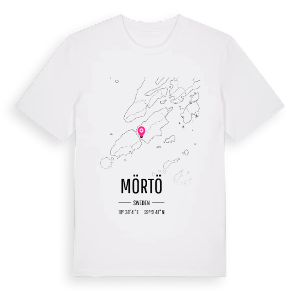 Mörtö karta t-shirt – ekologisk bomull t-shirt från Pinshirt