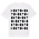 White t-shirt med Mörtö ordlek t-shirt