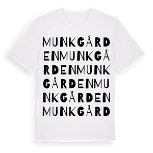 Munkgården ordlek t-shirt – ekologisk bomull t-shirt från Pinshirt