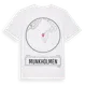 White t-shirt med Munkholmen t-shirt