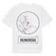 White t-shirt med Munkmora t-shirt