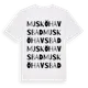 White t-shirt med Muskö Havsbad ordlek t-shirt