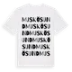 White t-shirt med Muskösund ordlek t-shirt
