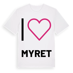 Jag älskar Myret t-shirt stort tryck – ekologisk bomull t-shirt från Pinshirt