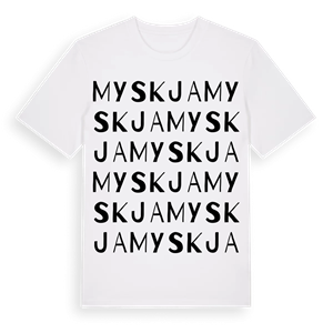Myskja ordlek t-shirt – ekologisk bomull t-shirt från Pinshirt