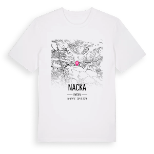 Nacka karta t-shirt – ekologisk bomull t-shirt från Pinshirt