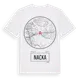 White t-shirt med Nacka t-shirt