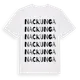 White t-shirt med Nackunga ordlek t-shirt