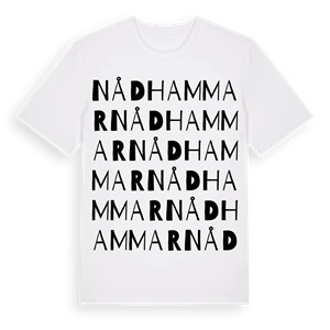 Nådhammar ordlek t-shirt – ekologisk bomull t-shirt från Pinshirt