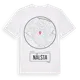 White t-shirt med Nälsta t-shirt