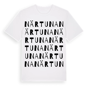 Närtuna ordlek t-shirt – ekologisk bomull t-shirt från Pinshirt