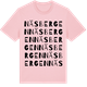 Pink Cotton t-shirt med Näsbergen ordlek t-shirt