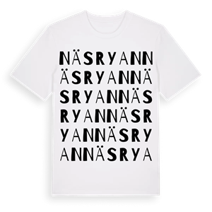Näsryan ordlek t-shirt – ekologisk bomull t-shirt från Pinshirt