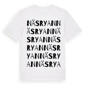 Näsryan ordlek t-shirt – ekologisk bomull t-shirt från Pinshirt