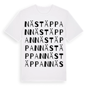 Nästäppan ordlek t-shirt – ekologisk bomull t-shirt från Pinshirt