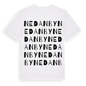 Nedanby ordlek t-shirt – ekologisk bomull t-shirt från Pinshirt
