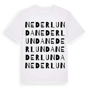 Nederlunda ordlek t-shirt – ekologisk bomull t-shirt från Pinshirt