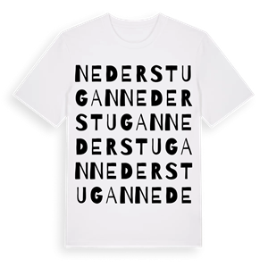Nederstugan ordlek t-shirt – ekologisk bomull t-shirt från Pinshirt
