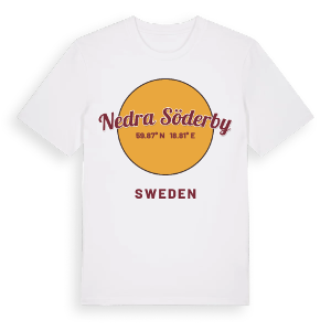 Nedra Söderby cirkel t-shirt – ekologisk bomull t-shirt från Pinshirt