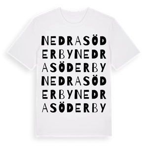 Nedra Söderby ordlek t-shirt – ekologisk bomull t-shirt från Pinshirt