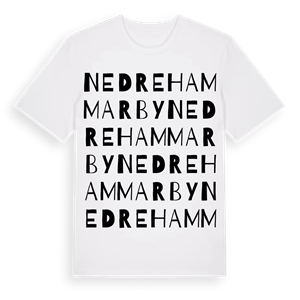 Nedre Hammarby ordlek t-shirt – ekologisk bomull t-shirt från Pinshirt