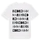 White t-shirt med Nedre Hammarby ordlek t-shirt