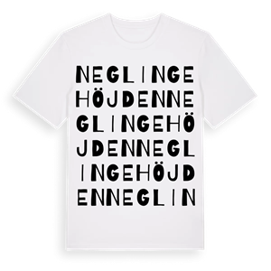 Neglingehöjden ordlek t-shirt – ekologisk bomull t-shirt från Pinshirt