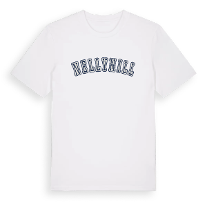 Nellyhill college t-shirt – ekologisk bomull t-shirt från Pinshirt