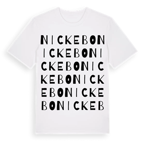 Nickebo ordlek t-shirt – ekologisk bomull t-shirt från Pinshirt