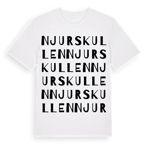 Njurskullen ordlek t-shirt – ekologisk bomull t-shirt från Pinshirt