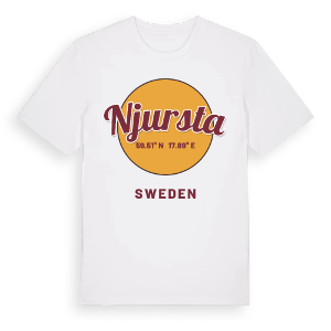 Njursta cirkel t-shirt – ekologisk bomull t-shirt från Pinshirt