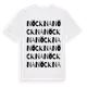 White t-shirt med Nöckna ordlek t-shirt