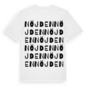 Nöjden ordlek t-shirt – ekologisk bomull t-shirt från Pinshirt