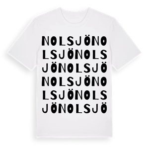 Nolsjö ordlek t-shirt – ekologisk bomull t-shirt från Pinshirt