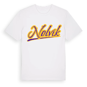 Nolvik baseball t-shirt – ekologisk bomull t-shirt från Pinshirt