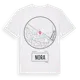 White t-shirt med Nora t-shirt