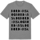 Mid Heather Gray t-shirt med Nordanskog ordlek t-shirt