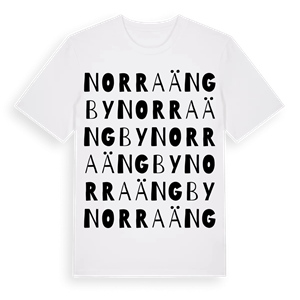 Norra Ängby ordlek t-shirt – ekologisk bomull t-shirt från Pinshirt