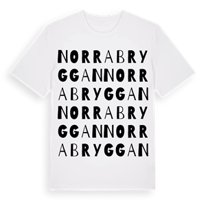 Norra bryggan ordlek t-shirt – ekologisk bomull t-shirt från Pinshirt