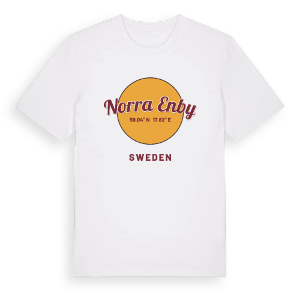 Norra Enby cirkel t-shirt – ekologisk bomull t-shirt från Pinshirt