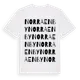 White t-shirt med Norra Enby ordlek t-shirt