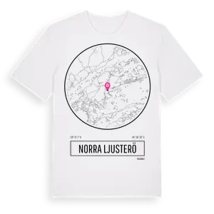 Norra Ljusterö t-shirt – ekologisk bomull t-shirt från Pinshirt