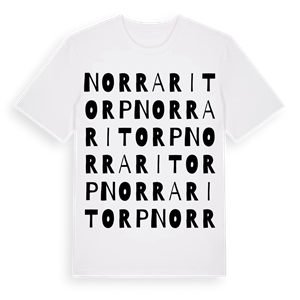 Norra Ritorp ordlek t-shirt – ekologisk bomull t-shirt från Pinshirt
