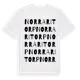 White t-shirt med Norra Ritorp ordlek t-shirt