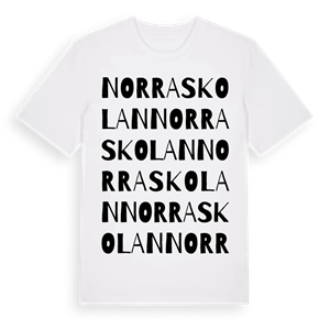 Norra skolan ordlek t-shirt – ekologisk bomull t-shirt från Pinshirt