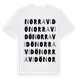 White t-shirt med Norra Vidö ordlek t-shirt