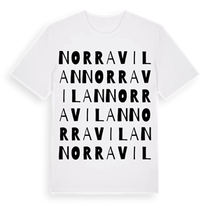 Norra Vilan ordlek t-shirt – ekologisk bomull t-shirt från Pinshirt