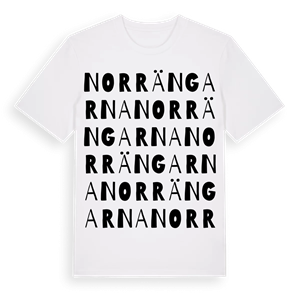 Norrängarna ordlek t-shirt – ekologisk bomull t-shirt från Pinshirt