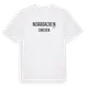 White t-shirt med Norrbacken i Sverige t-shirt