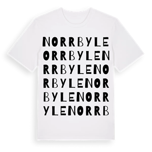 Norrbyle ordlek t-shirt – ekologisk bomull t-shirt från Pinshirt